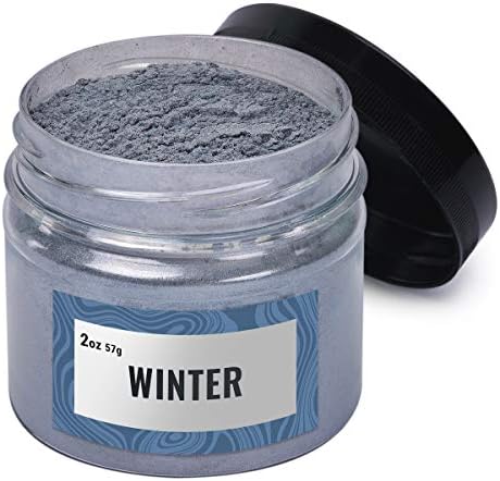 Winter Mica Powder for Resin Coloring 2 oz - Pigment Powder for Nails