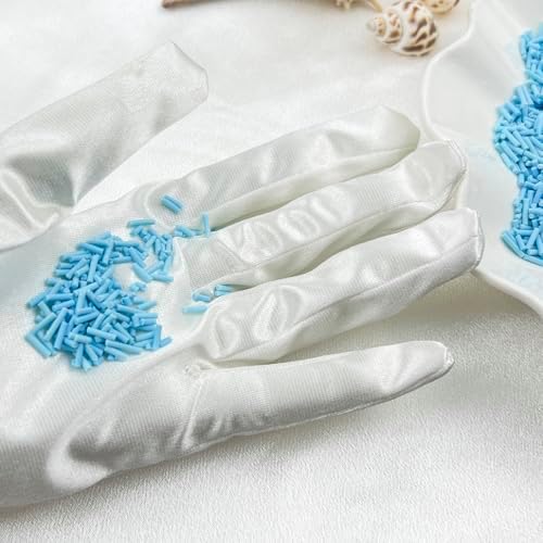 150g Fake Sprinkles Resin Sprinkles Clay Sprinkles Fake Candy Sprinkles Polymer Sprinkles Polymer Clay Slices for Resin Nail Slime Scrapbook DIY Art Crafts Making(232-light Blue)