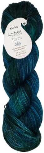 KnitPro Symfonie Fingering Weight Merino Wool Yarn 100g, Tucson Teal