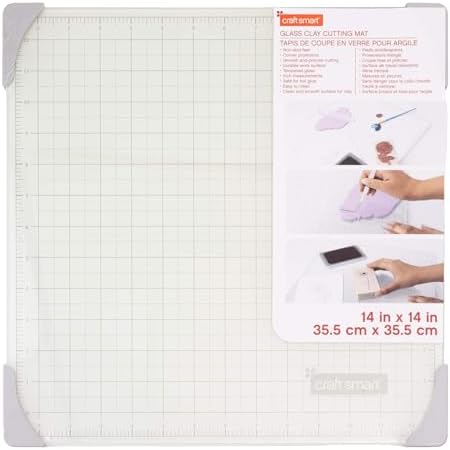 Craft Smart Glass Clay Cutting Mat 14" x 14"