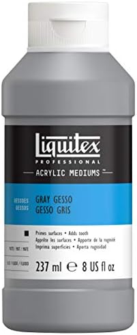 Liquitex Professional Gesso Surface Prep Medium, 237ml (8.0 oz), Gray