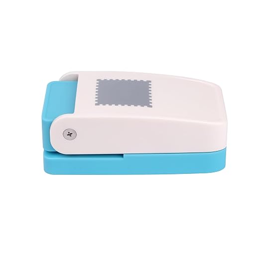 Stamp Punch, 1 inch Square Postage Stamps Punch, Stamp Puncher, Portable Lever Craft Hole Punches for Paper Crafts, Stamps Cutter Hole Punches, Paper Punches for Crafting DIY Project Scrapbooking