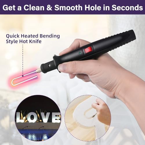 4 in 1 Hot Wire Foam Cutter, 18W Electric Hot Knife Styrofoam Cutting Kit