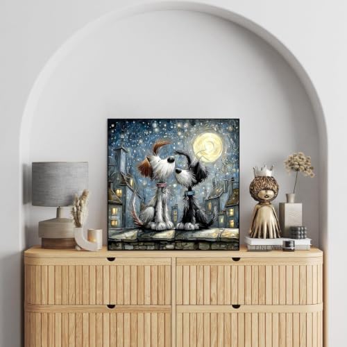 WNPOKN Dogs Diamond Art Kits for Adults 13.8x13.8Inch