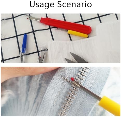 GDMINLO 5 Pieces Colorful Seam Ripper Assortment Thread Remover Kit 2 Big and 2 Small Handy Stitch Sewing Tools with 1 Scissors for Removing Unwanted Hems and Seams
