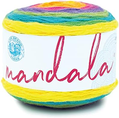Lion Brand Yarn, Mandala DK Crochet Yarn, Gnome, Multicolor, 1 Pack