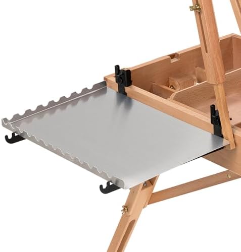 MEEDEN Aluminum French Easel Side Tray: Tray Shelf for Painting Easel