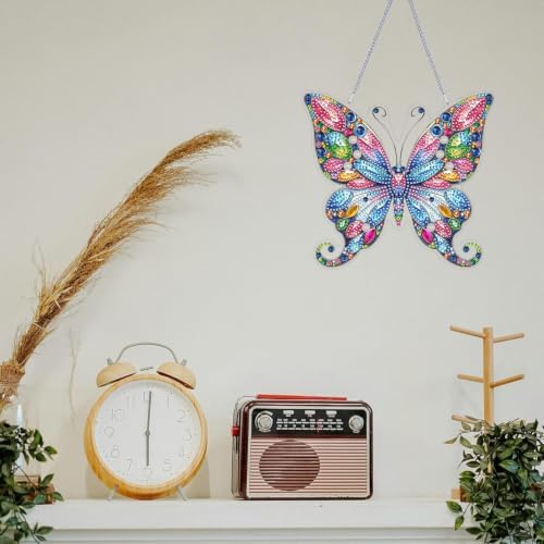 ARPADAMO Butterfly Diamond Art Kits for Adults, Acrylic Hanging Suncatcher