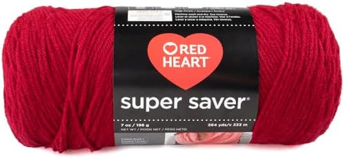 Craft County Size 4 (Medium) 100% Acrylic Fiber Yarn – Variety of Color and Pattern Options – Great for Crochet, Knitting, and Weaving (Burgundy)