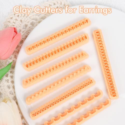 Puocaon Flower Petal Polymer Clay Cutters for Jewelry Earrings Making