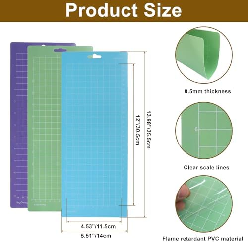 Cutting Mat, 6 Pack, 4.5x12 Inch