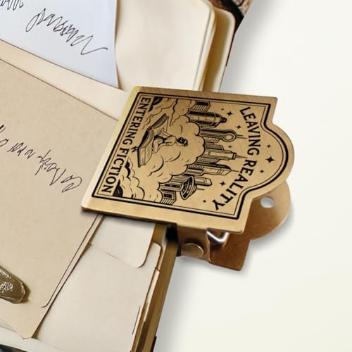 ANATTASOUL Leave Reality & Enter the Novel Travel Journal Clip for DIY Use