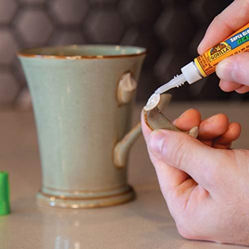 Gorilla Super Glue Gel, Clear Glue, Four 3 Gram Tubes (Pack of 1) - All Purpose and Fast Setting for Projects and Repairs