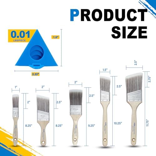 KATA 36PC Painter's Pyramids with 5 Paint Brushes for Cabinet Door Painting
