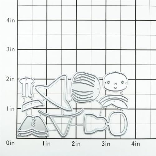 Patchwork Character Metal Cutting Dies for Card Making