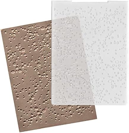 Small Spots Backgorund Plastic Embossing Folders for Card Making Fleck Background Scrapbooking Plastic Template Photo Album Card Paper Handmade DIY Craft Decoration Template Molds