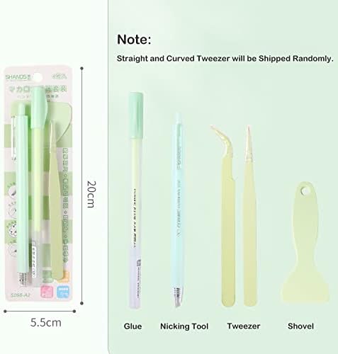 Doraking Scrapbooking Tools with Glue Tweezer Shovel Cutter Pen