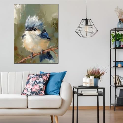 WUDWL Blue Bird Diamond Art Kits for Adult Diamond Painting Kits for Adults