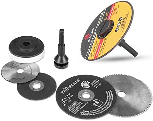 4 Pack Mounting Mandrel 3/8" & 1/4" Arbor Hole for Cut-Off Wheel Circular Saw Blade 1/4" Shaft for Die Grinder Rotary Tool