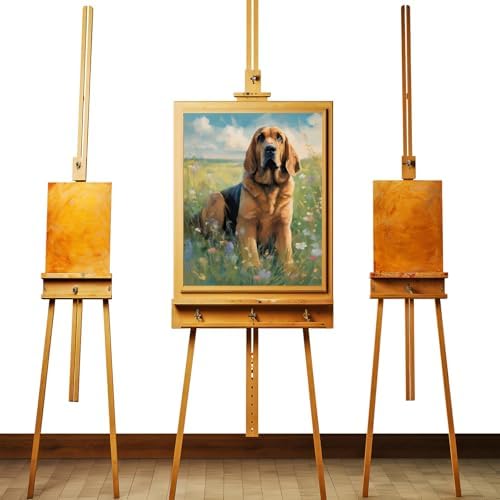 ZUVRDIAI Paint by Numbers Kits for Adults Bloodhound Dog Animal DIY Oil Painting Art Home Wall Decoration Gift 16x20 Inch
