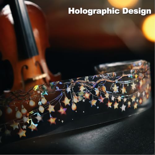 6 Rolls Holographic PET Tape for Scrapbooking and Journaling
