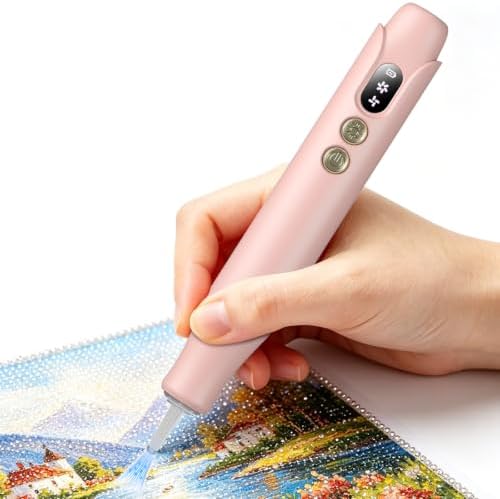 Electric Diamond Painting Pen with LED Lights,Diamond Art Pens for Painting
