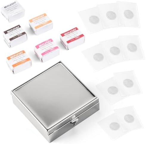 Mini Portable Handmade Artist Watercolor Paint,6 Colors Solid Watercolor
