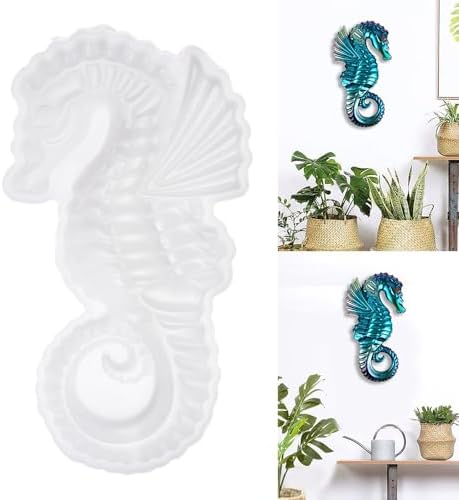 3D Seahorse Silicone Mold for Epoxy/UV Resin Casting DIY Craft Art Decors