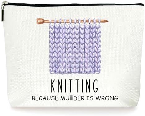 Knitting Makeup Bag, Knitting Crochet (010)