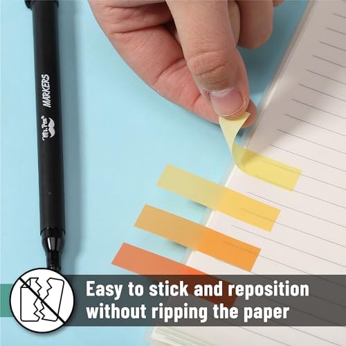 Mr. Pen- Colorful Sticky Tabs, 16 Sets, 3200 pcs, Translucent Page Markers