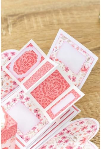 Scrapbooking Die-Cuts for Card Making, Christmas Metal Cutting Dies, Paper Craft Punch Template, Background Embossing Stencils, DIY Album Décor (Pop Up Card- 12.3x16.7cm)