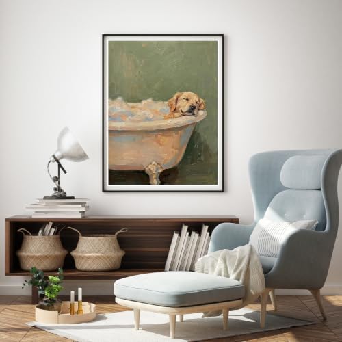 WUDWL Paint by Numbers Kit for Adults Framed Canvas, with Wooden Easel