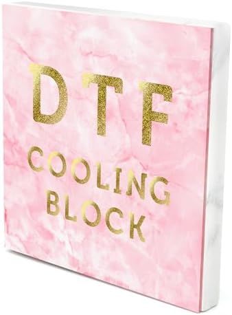 DTF Cooling Block – Fast Cooling Transfer Printing Tool for DTF Powder and Transfer Film, DTF Film for Sublimation and Heat Transfer Vinyl Accessories (Pink)
