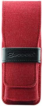 Escoda | Watercolour | Red Travel Set | Size 6,8,12 | 3 Brushes | Synthetic Kolinsky + White Toray | Round Pointed