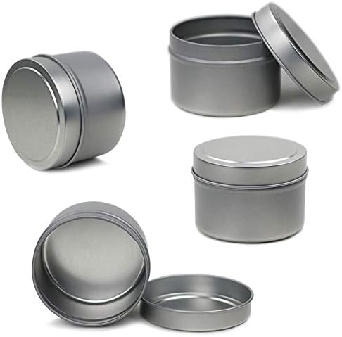 EricX Light Candle Tin 24 Piece, 4 oz, for Candle Making