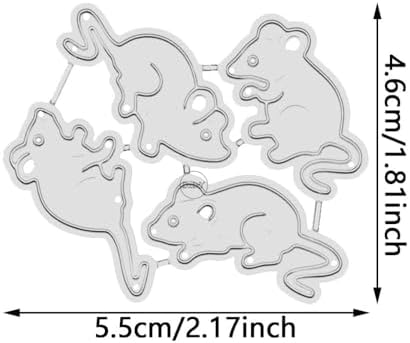 Animal Mouse Metal Cutting Dies for Card Making