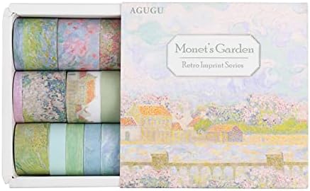 Dizdkizd Floral Green Washi Tape Set, 20 Rolls Cute Seasonal Masking Tape Aesthetic Journaling Supplies for Planner Scrapbooking Calendar Card Making