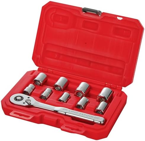 CRAFTSMAN Mechanics Tool Set, Metric, 3/8 Inch Drive, 10 Piece (CMMT34564)