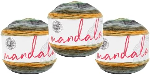 Lion Brand Yarn, Mandala DK Crochet Yarn, Werewolf, Multicolor, 3 Pack