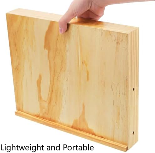 DEAYOU 2 Pack Tabletop Easel for Painting, Adjustable Angle Wooden Art Easel Stand, Portable Drawing and Sketching Board for Canvas, Book, Artwork, Drafting, Student, Artist, Beginner, 13.8"x11.4"