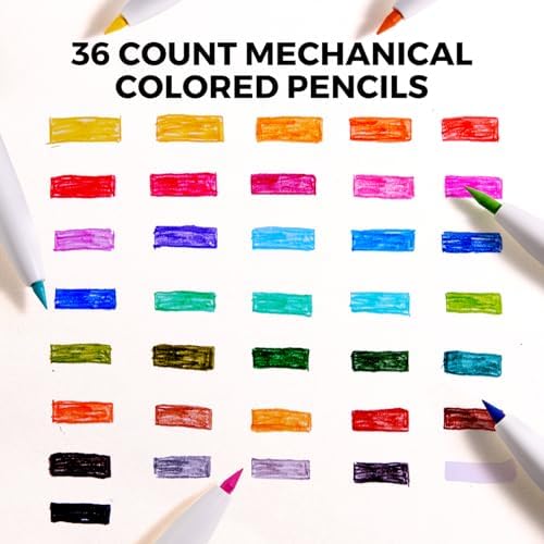Jar Melo 36 Colors Mechanical Colored Pencils for Kids