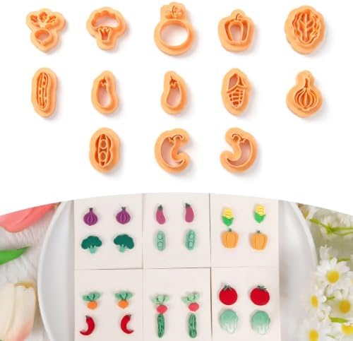 Puocaon Small Vegetable Polymer Clay Cutters for Jewelry Earrings Making