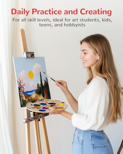 Canvas Boards 24 Pack, 9x12 Inch Painting Canvas Panels, 100% Cotton White Blank Art Supplies for Acrylics Oil Watercolor Tempera Paints
