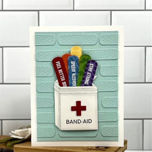 Medicine Box Adhesive Bandage Metal Cutting Dies for Card Making