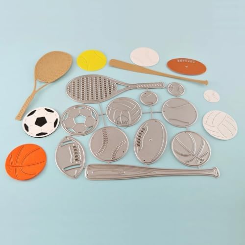 Sports Tennis Basketball Football Metal Cutting Dies for Card Making