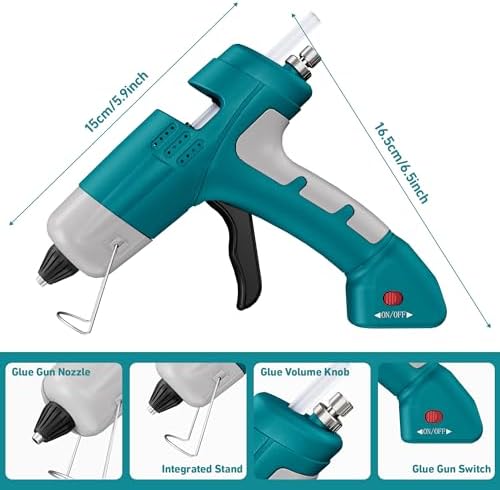 Hot Glue Gun Set Stable Support Base Ideal for Crafts, DIY Arts, Home Repairs
