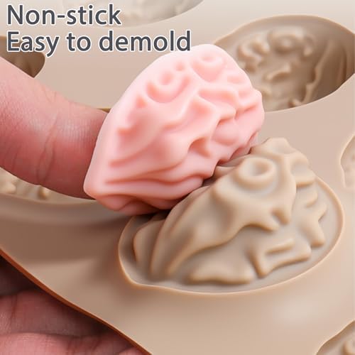 Walnut Silicone Molds for Chocolate, Candy, Cake Decoration