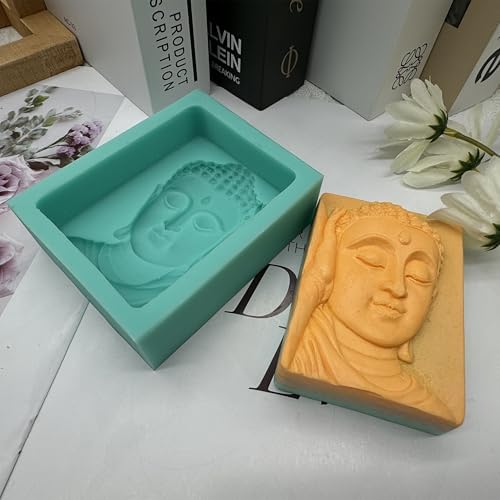 Buddha DIY Silicone Mold for Soap Candle Wax Making,Aroma Plaster Epoxy Resin Concrete Diffuser Decorations Mould
