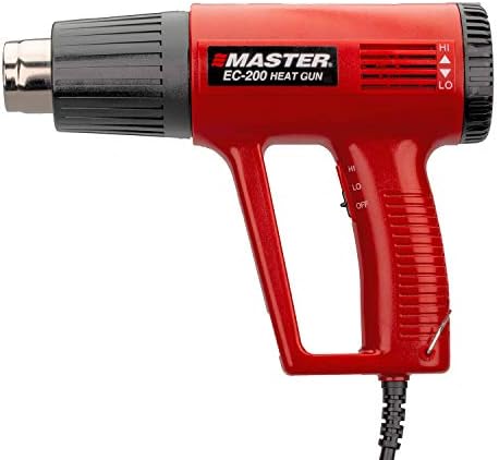 Master Appliance EC-200 Variable Temperature Heat Gun, Hot Air Gun, 120V, 10 Amps, 1200W, for shrink wrap, wire connectors, shrink tubing, crafts, stripping paint