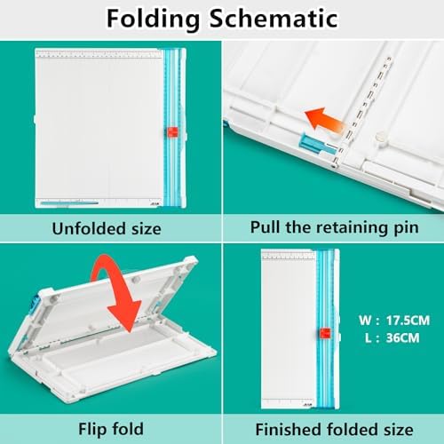 ArtAt 12''X12'' Paper Trimmer & Scoring Board Foldable Design